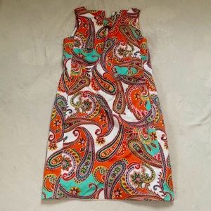 Anne Klein Vibrant Paisley Dress